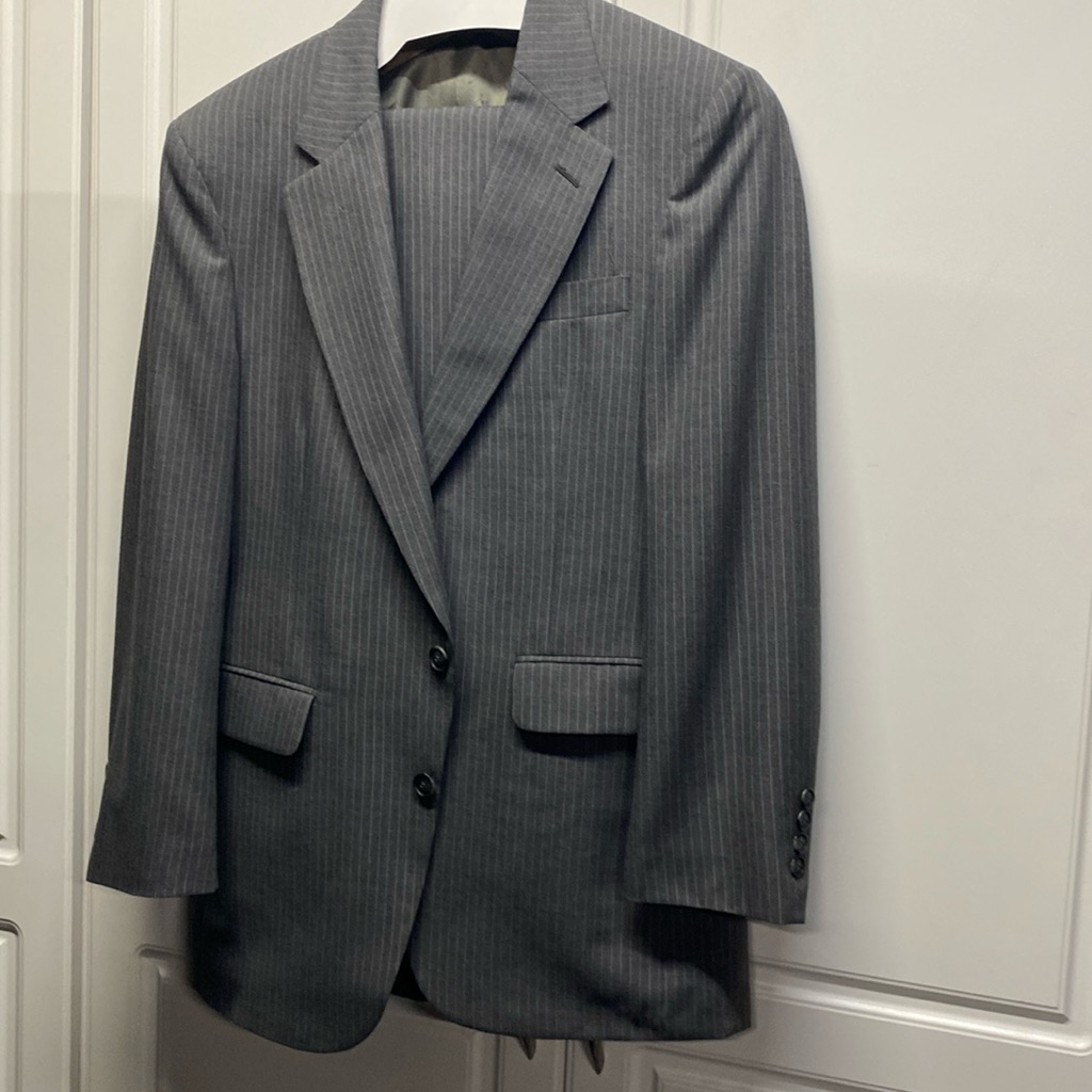 Vintage Stafford Grey Pinstriped Suit.